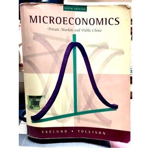 VTG 1997 MICROECONOMICS*Robert Ekelund/Robert Tollison College Course Textbook